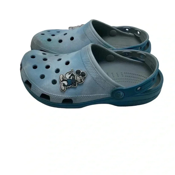 Disney Parks CROCS Mickey Mouse Blue Cloud Tie Dye size 7 - Picture 2 of 6